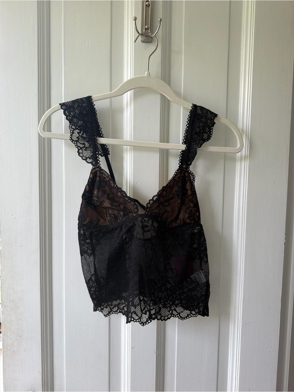 NWT Edikted Black Lace Jasmine Sheer Lace Top